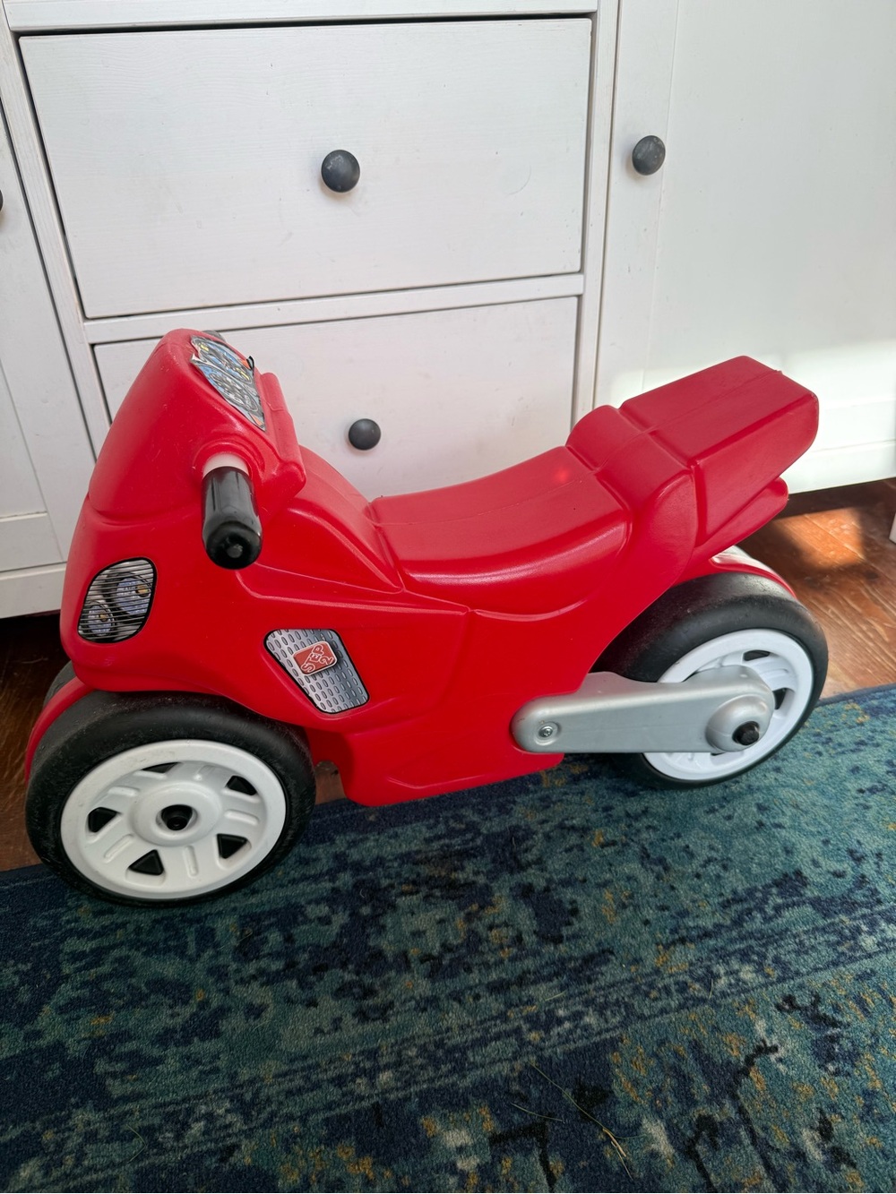 Step2 | Vintage Red Motorcycle Motor Bike 7362 Ride on Toy Pretend Play Toddler